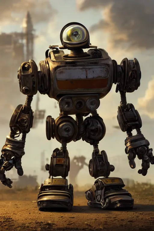 Prompt: A tiny cute junkyard robot, pixar, dramatic lighting, cinematic, establishing shot, extremely high detail, foto realistic, cinematic lighting, post processed, concept art, high details, cinematic, 8k resolution, beautiful detailed, photorealistic, digital painting, artstation, concept art, smooth, sharp focus, artstation trending, octane render, unreal engine