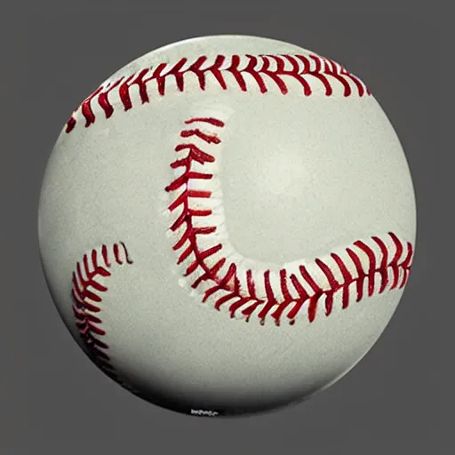 Image similar to Baseballs, 4k, detailed, by Hokusai