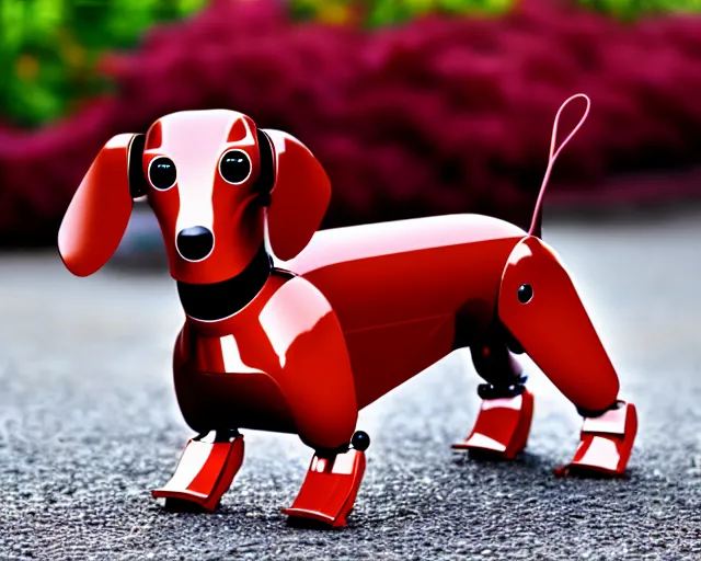 Image similar to dachshund robot, 4 k