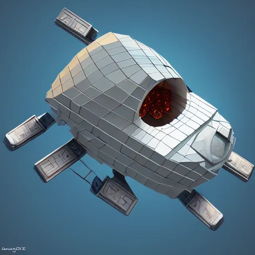 Prompt: isometric Spaceship Earth, VMK, YoWorld, game level, environment, pre-rendered, 3d render, eevee, NPR, cartoon