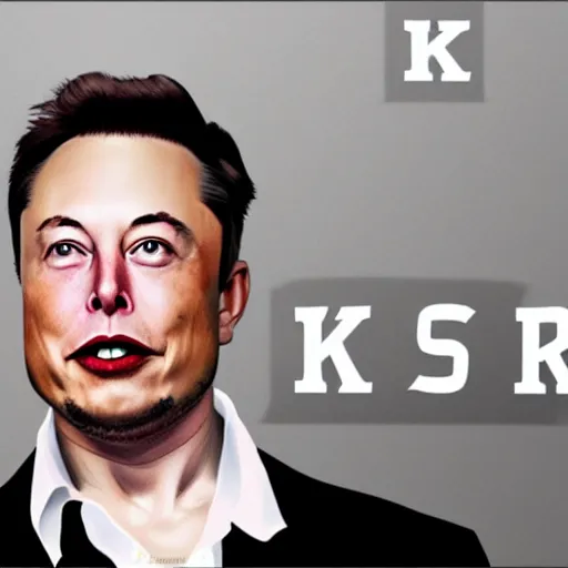 Prompt: elon musk playing joker 8 k, highly detailed face