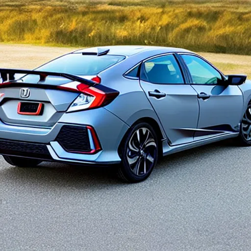 Image similar to a honda civic with wing doors