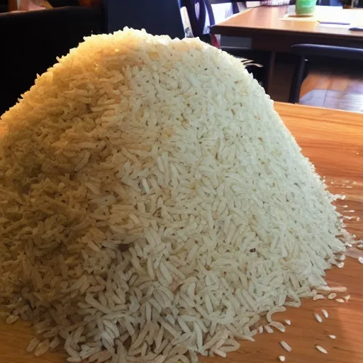 Image similar to a pile of rice with reece withersonn face