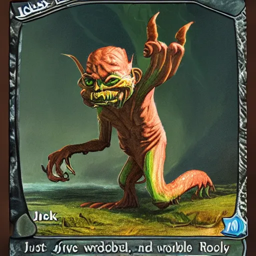 Image similar to just an absolute goblin of a creature, really