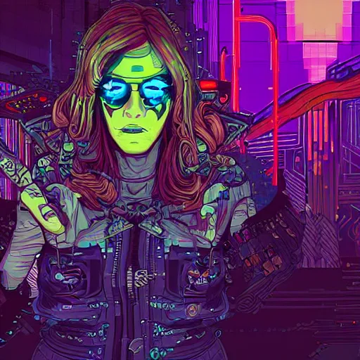 Image similar to mucha's the four seasons cyberpunk led synth lightning. pixel art. evil zombie. manic laughter. synthwave pixel art. saturated. dramatic lighting. crazy. dark dystopian render. 4 k award winning digital art. wallpaper.