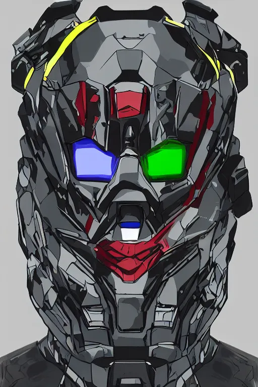 Image similar to ranger power colored mecha ninja mask helmet metal gear solid artic suit swat commando snyder zack and swanland raymond and pennington bruce