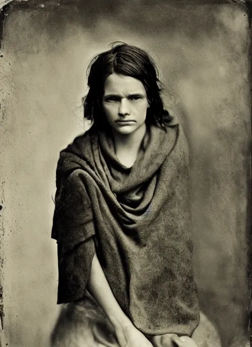 Image similar to portrait of a young women, photo realistic, elegant, award winning photograph, parallax, cinematic lighting, ambrotype wet plate collodion by richard avedon and dorothe lange and shane balkowitsch