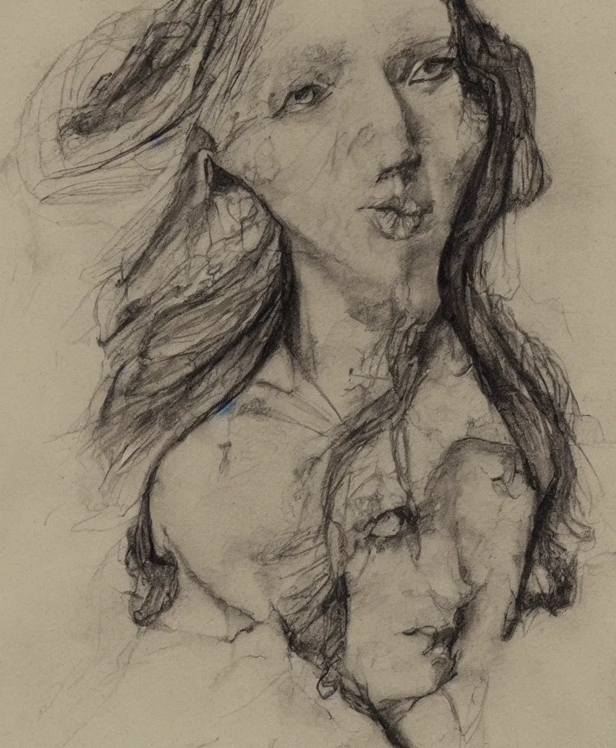 Image similar to Dana Gibson sketch in the style of Davinci