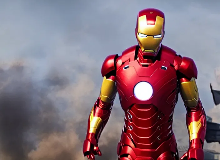 Image similar to film still of snoop dogg as iron man in new avengers film, 4k