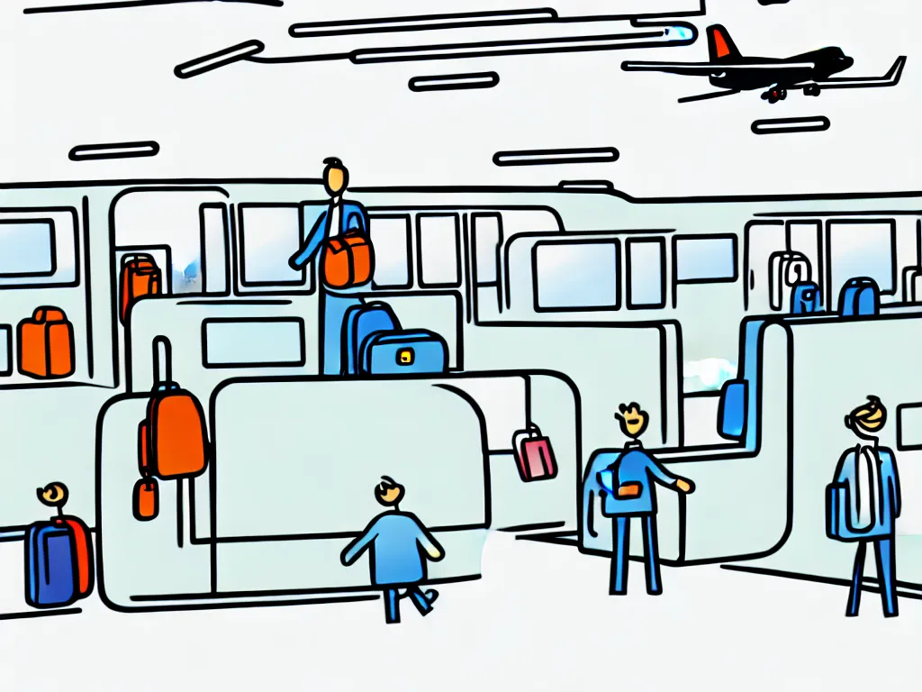 Image similar to I get to the airport, illustration,