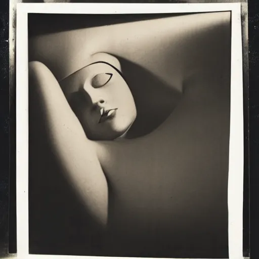 Image similar to photograph of a woman by man ray 1 9 3 2, solarisation