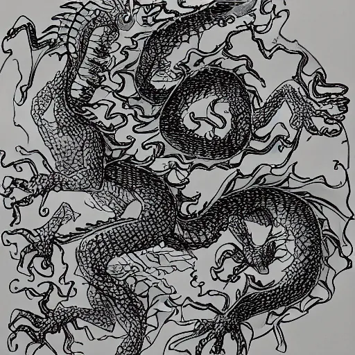 Image similar to a transparent dragon