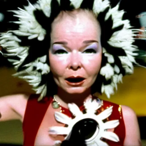 Image similar to a still of bjork in fear and loathing in las vegas ( 1 9 9 8 )