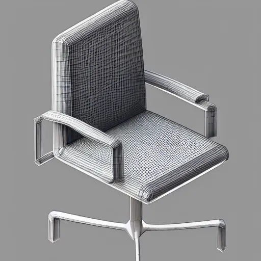 Image similar to 3 d object of chair rendered in isometric in 3 d game, isometric art, centralised, mohamed chahin, blender cycles render, solid colours material, no background