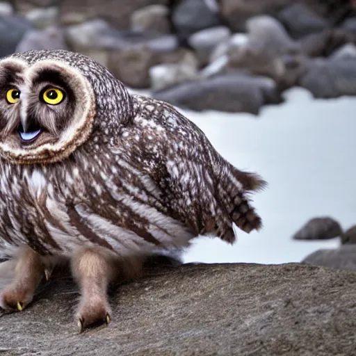 Image similar to photograph of an owlbear