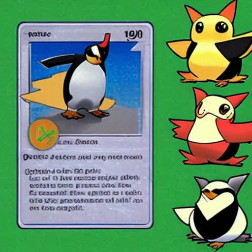 Image similar to penguin pokemon card