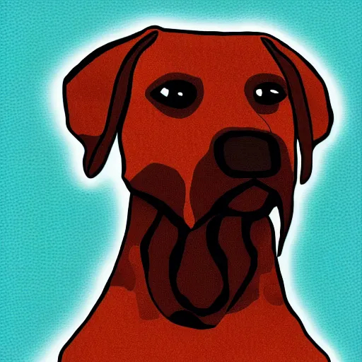 Prompt: dog that looks like kanye west, digital art