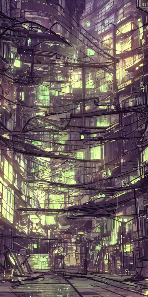 Image similar to cell shaded technopunk alley