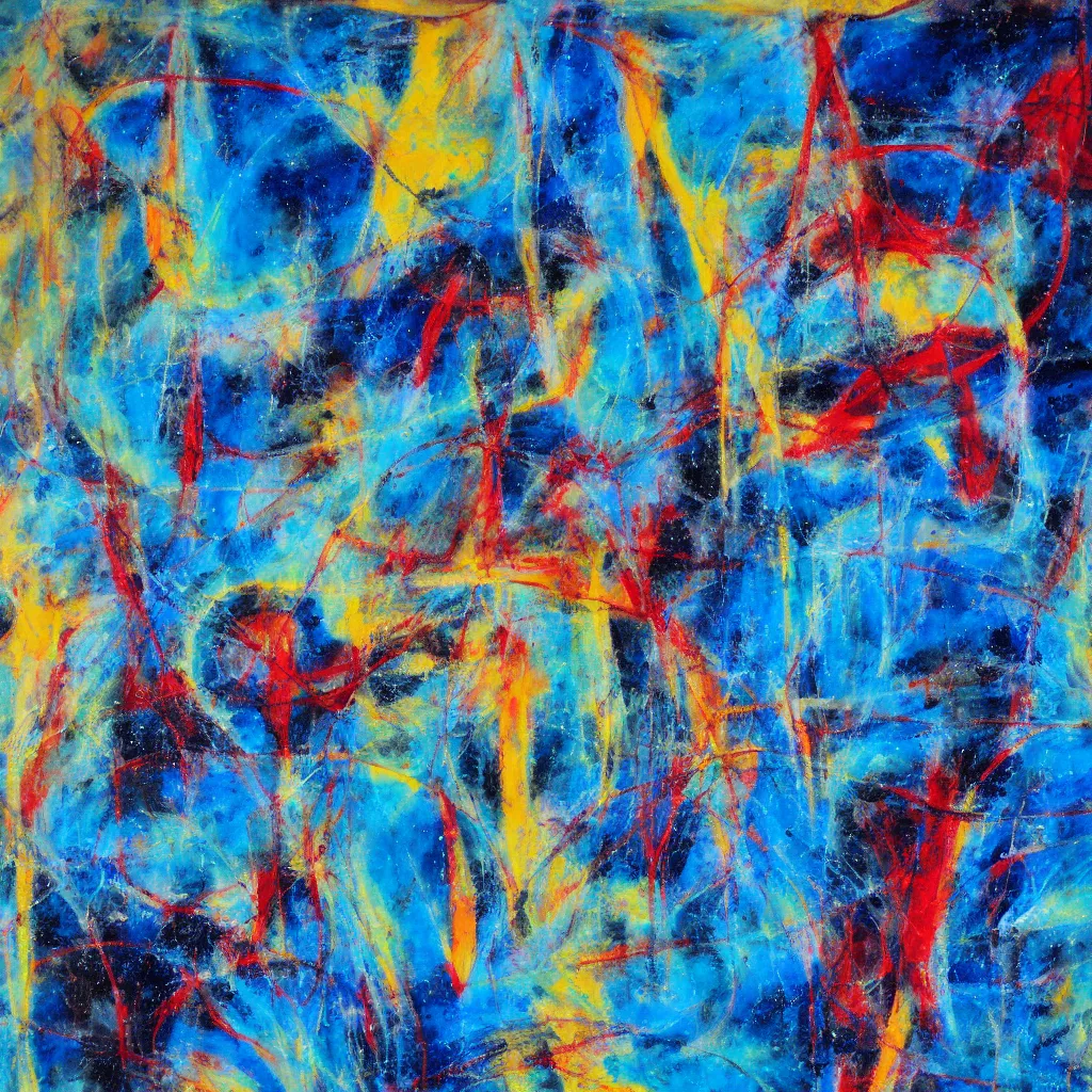 Prompt: sexagesimal exception fault, abstract, brush strokes, on canvas,