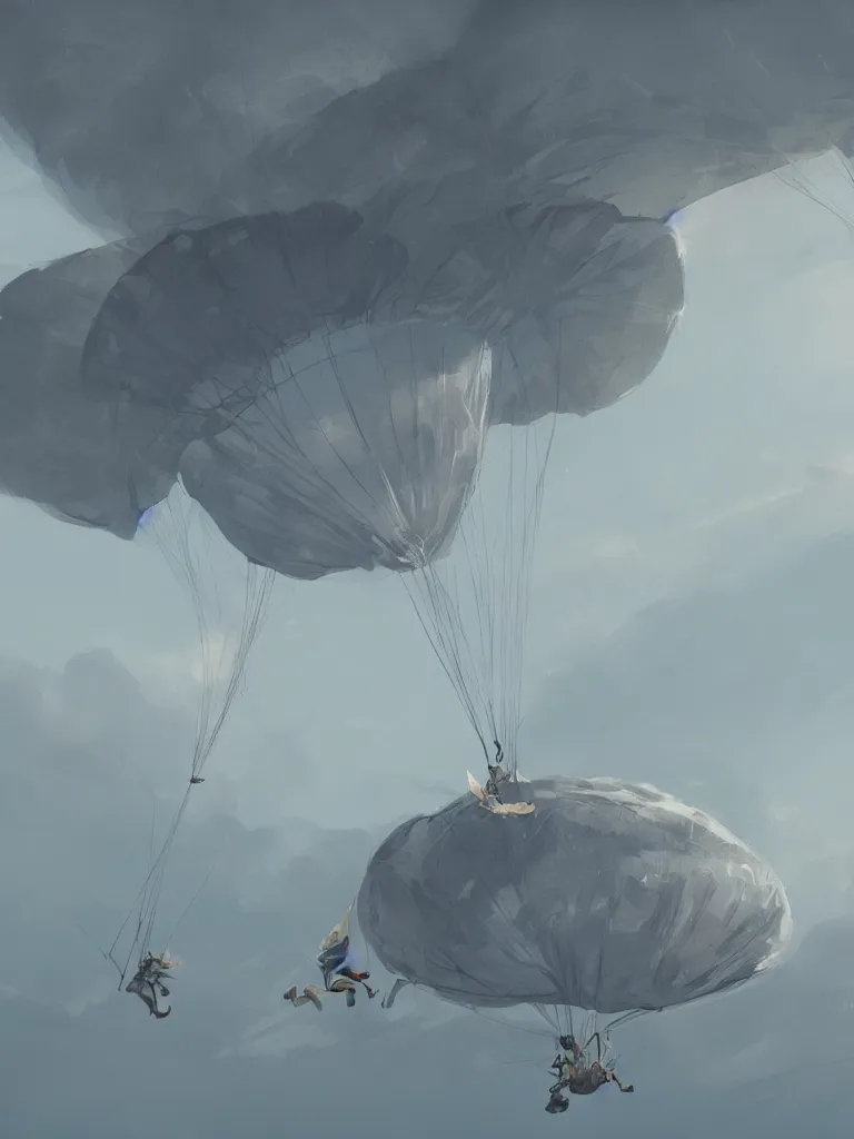 Prompt: parachute by disney concept artists, blunt borders, rule of thirds