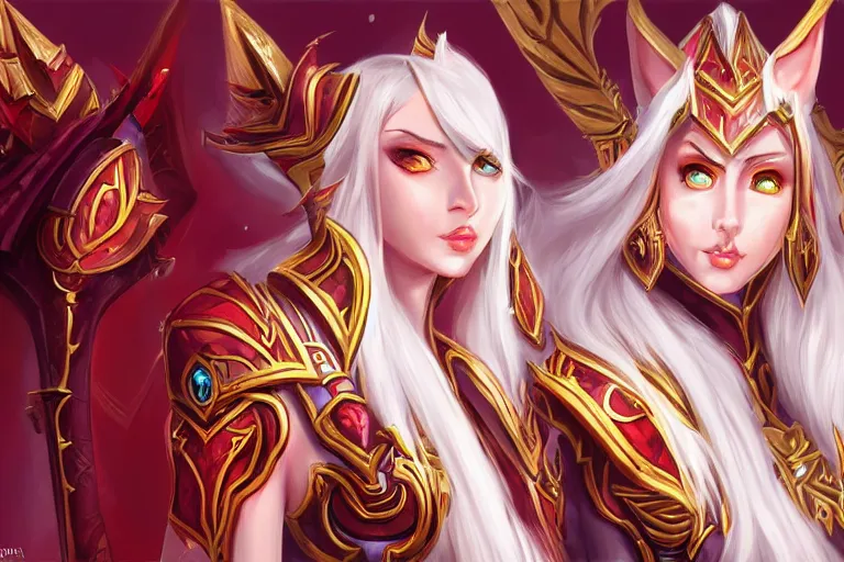 Prompt: blood elf, world of warcraft, trending on art station, fantasy, smooth