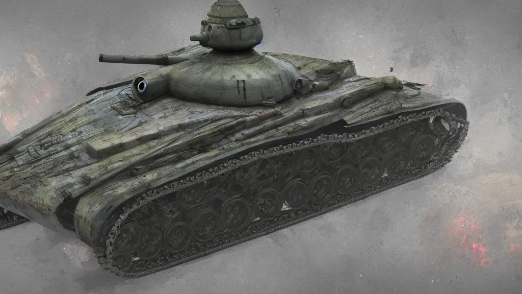 Image similar to portrait of wwii tank with amusement park camouflage paint, hyperdetailed texture, beautiful octane lighting, trending on artstationhq, futuristic concept art