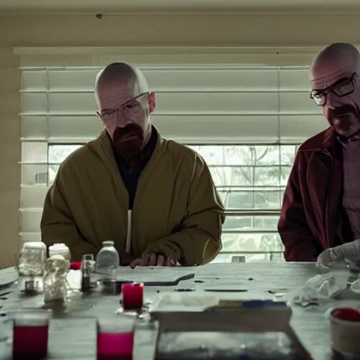 Prompt: a still of breaking bad, directed by todd philips, from joker ( 2 0 1 9 )