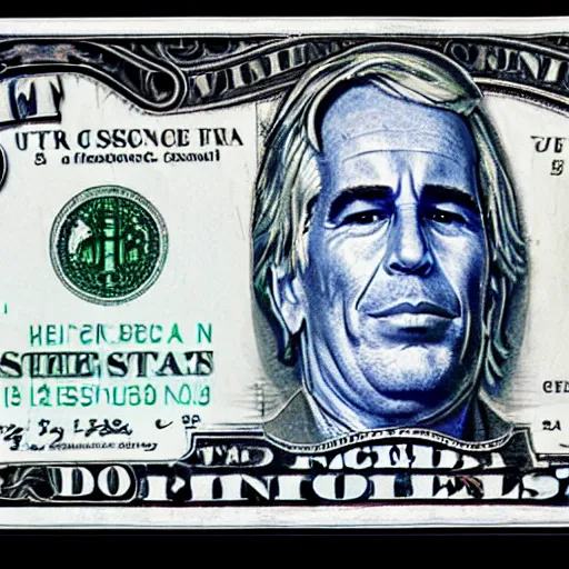 Image similar to United States 1 Dollar Bill - Jeffrey Epstein Profile