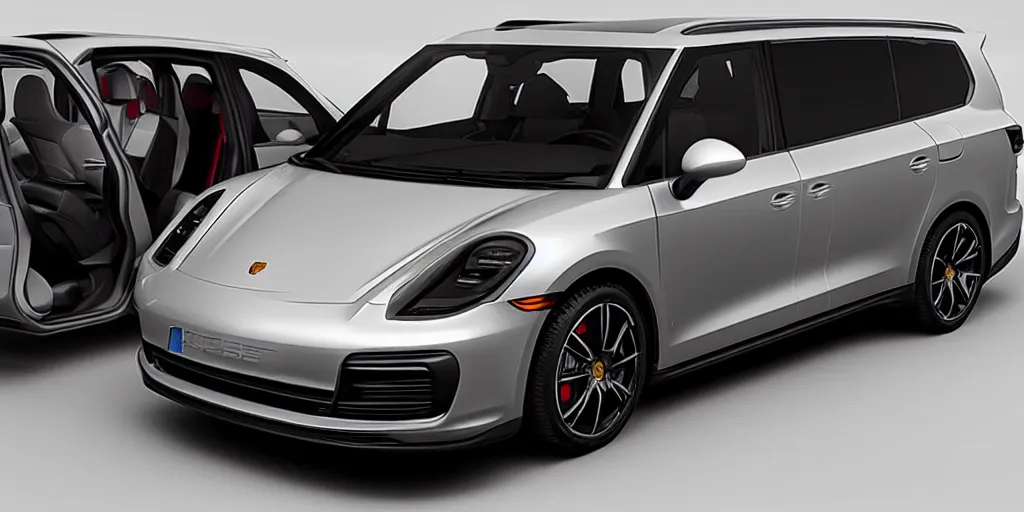 Image similar to “2021 Porsche Minivan, ultra realistic, 4K, high detail”