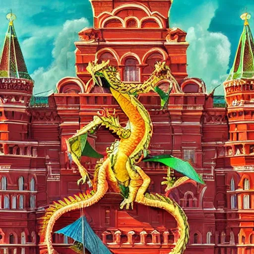 Image similar to fantasy_artwork_hyper_detailed_very_very_very_very_very_very_very_very_very_very_very_very_very_very_very_very_very of Dragon on the Red square, Moscow,