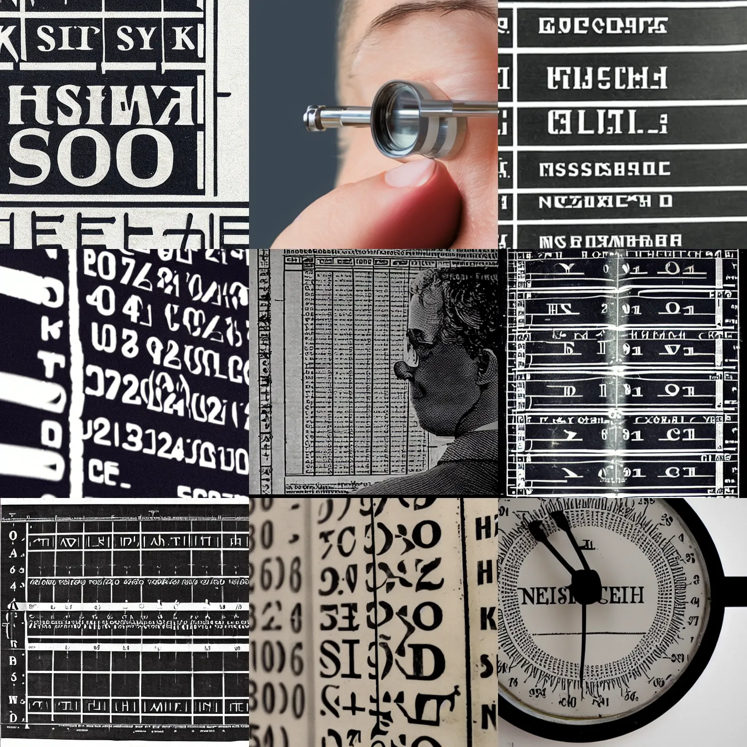 Prompt: russian eyesight check Snellen chart