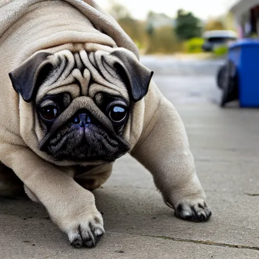 Image similar to a Tardigrade Pug Hybrid, A tardigrade that looks like a pug, afternoon hangout, good times photograph, candid