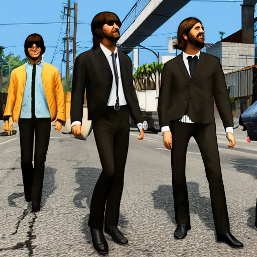 the-beatles-as-a-gang-in-gta-5-8k-resolution-stable-diffusion-openart