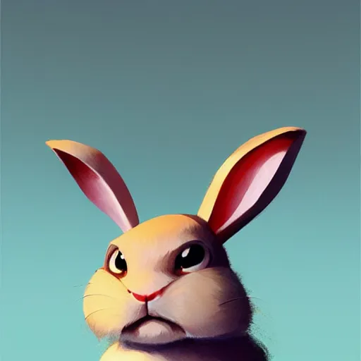 Image similar to goro fujita portrait a cute bunny by goro fujita, ilustration, concept art, sharp focus, highly detailed, artstation