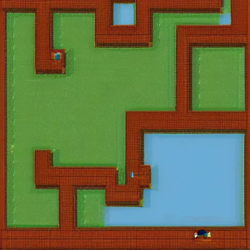 Image similar to tilemap unity3d topdown action rpg 16px x 16px water land and houses