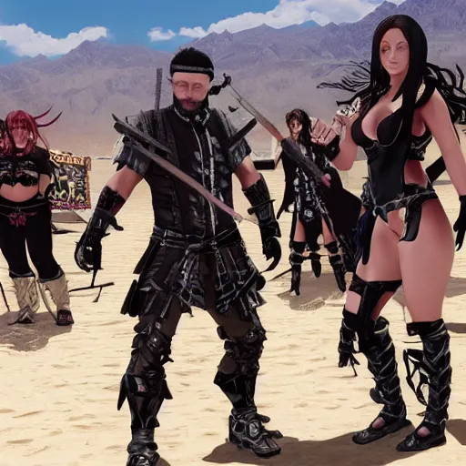 Image similar to dead of alive video game team ninja on the playa