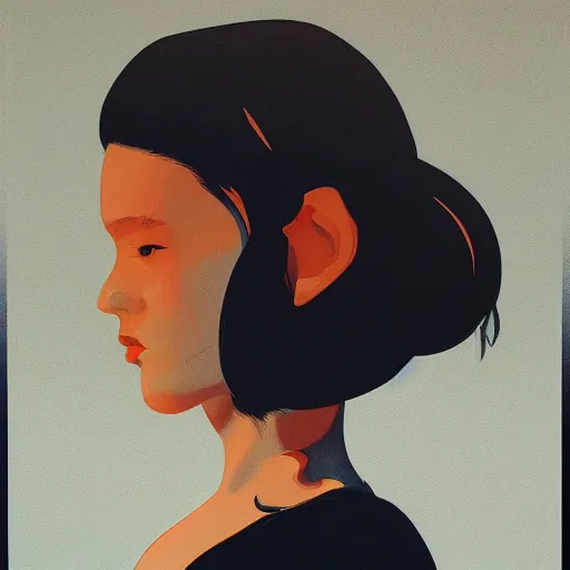 Image similar to portrait by james jean by ilya kuvshinov kintsugi