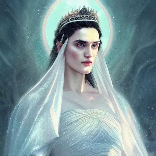 Image similar to beautiful & natural Katie McGrath as an Enlightenment-Era princess by Artgerm and Greg Rutkowski, intricate, elegant, highly detailed, digital painting, artstation, concept art, smooth, sharp focus, illustration