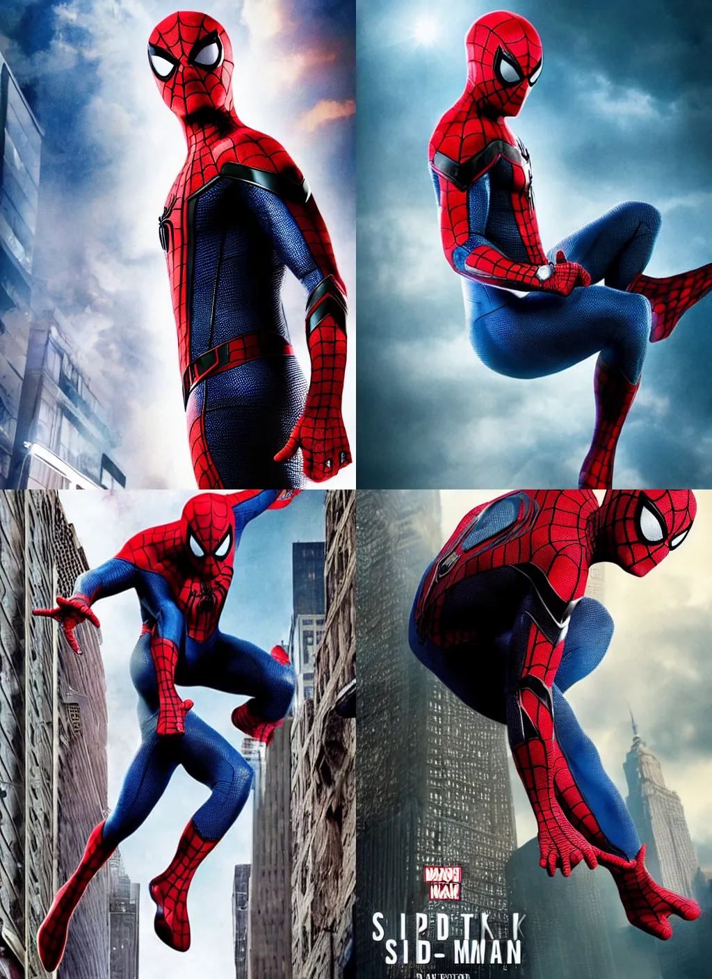 Prompt: Robert Downey jr in the Spider-Man suit, movie poster