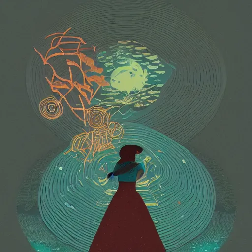 Image similar to illustration of Courage, by Victo Ngai and James Gilleard