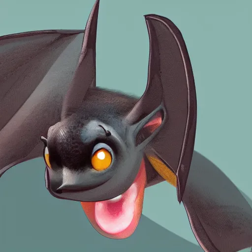 Image similar to a cute fruit bat streaming on twitch with microphone, digital art, very detailed 4k by Pixar