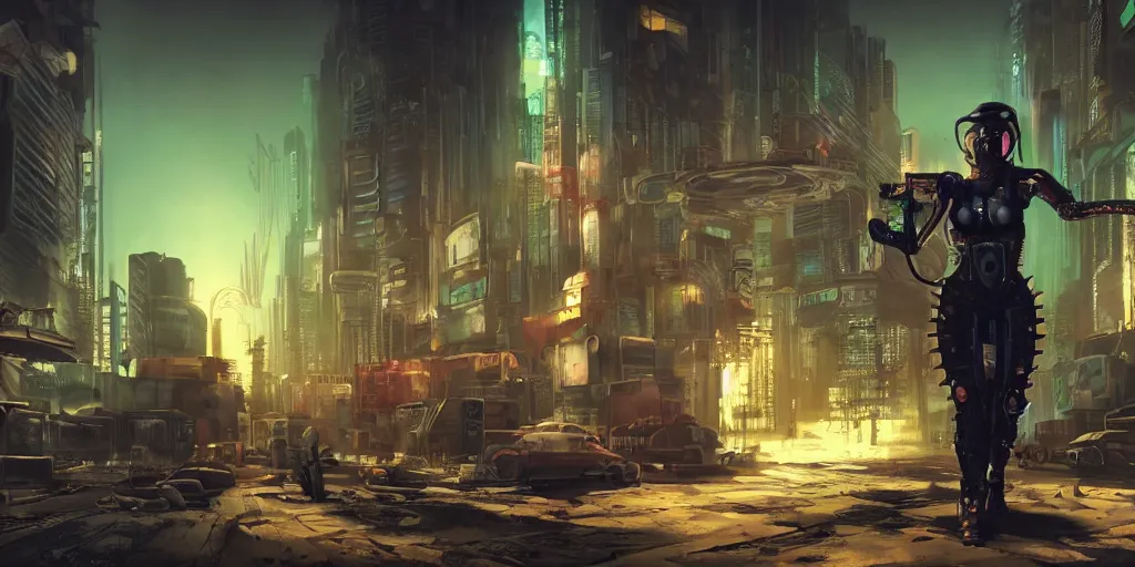 Image similar to cyberpunk cat gang, fallout 5, studio lighting, deep colors, apocalyptic setting, sneak peak