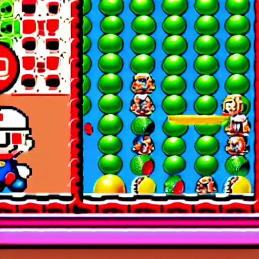 Image similar to Bubble and Bobble in Mario Brothers