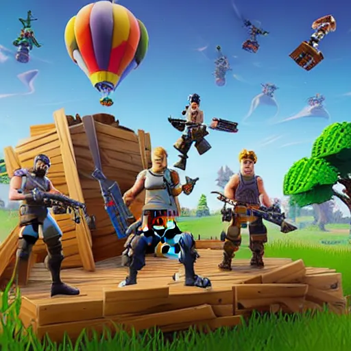 Image similar to fortnite made of lego, 4k, high detail, high-resolution photograph, professional photography, ultra-detail, lego