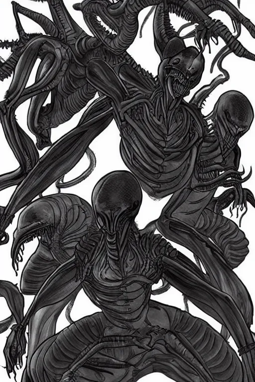 Prompt: “a Xenomorph Animorphs book cover”