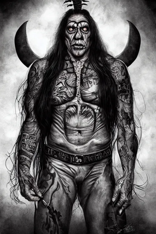 Image similar to danny trejo, full body, big two toned eyes, halloween, unicorns, intricate details, cinematic, epic, realistic, anatomy, lisa frank, uplight, artstation, photorealistic, scary