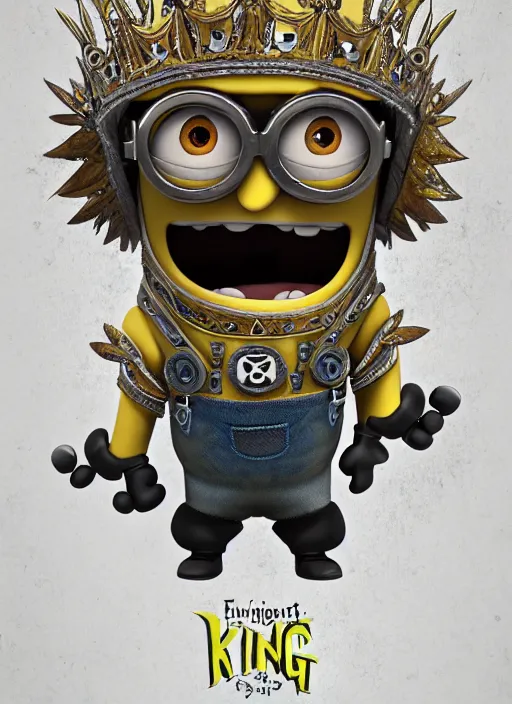 Image similar to Minion Bob from despicable me as a Knight King, fantasy, intricate, ornate, Hyperdetailed, digital art, behance, artstation, smooth, sharp focus, bokeh, illustration, digital painting, elegant, symmetrical,