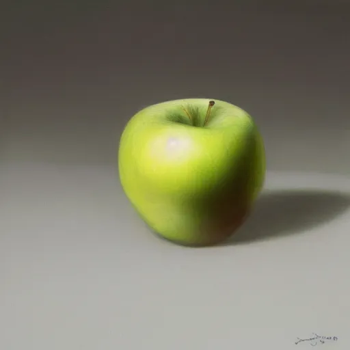 Prompt: a glass apple by jason de graaf