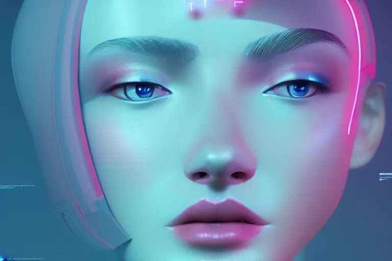 Prompt: photo of goddes (of war) in (((neon lighting)) DISPACEMENTS Displacements, elegant, highly detailed, smooth, sharp focus, illustration, beautiful, geometric, trending on artstation, cinematic, artwork by WLOP