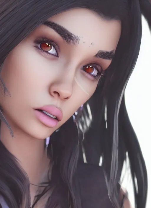 Image similar to Madison Beer as a video game character, digital art, unreal engine, unreal engine render, blender render, render, 4k, coherent